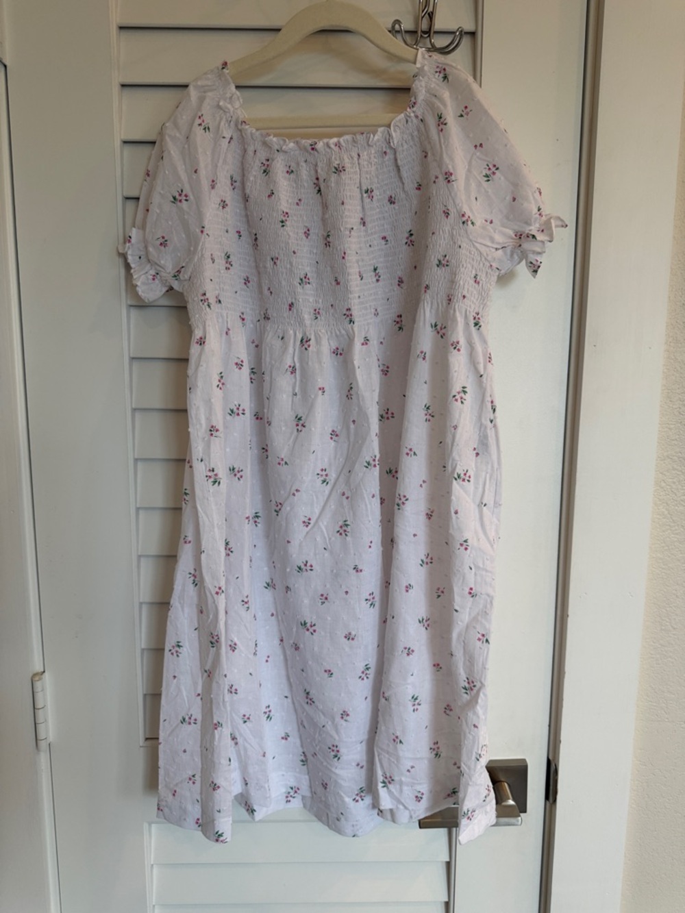 Sal & Pimenta Little Girls' White Floral Smocked Summer Dress